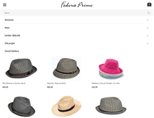 Tablet Screenshot of fedoraprimo.com